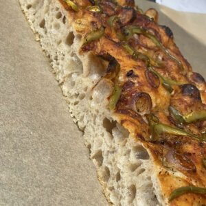 Jalapeno, Green Pepper and Herb Sourdough Focaccia