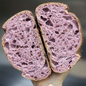 Purple Sweet Potato Sourdough Loaf