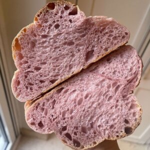 Purple Sweet Potato Sourdough Challah