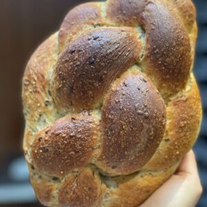 Malted Grain Sourdough Challah with Chia, Sesame, Millet and Linseeds