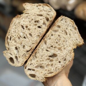 Roasted Garlic and Rosemary Sourdough Loaf
