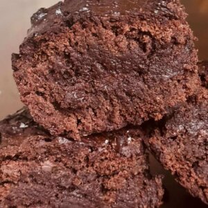 Sourdough Rye Raw Cacao and Dark Chocolate Salted Brownies