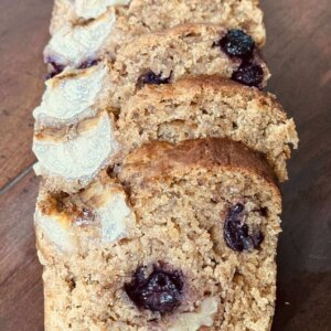 Sourdough Spelt Banana Bread with Blueberry and Walnut