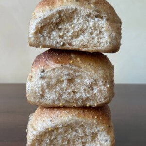 Chia, Hemp and Sesame Seed Soft Sourdough Rolls