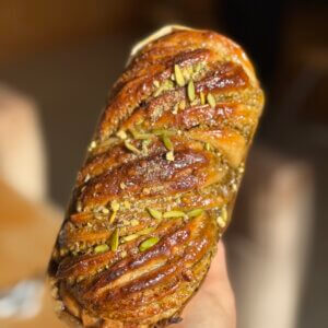 Mini Pistachio Sourdough Babka