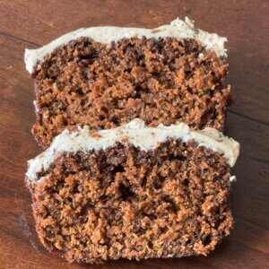 Sourdough Spelt Carrot Cake with Cashew and Maple Frosting